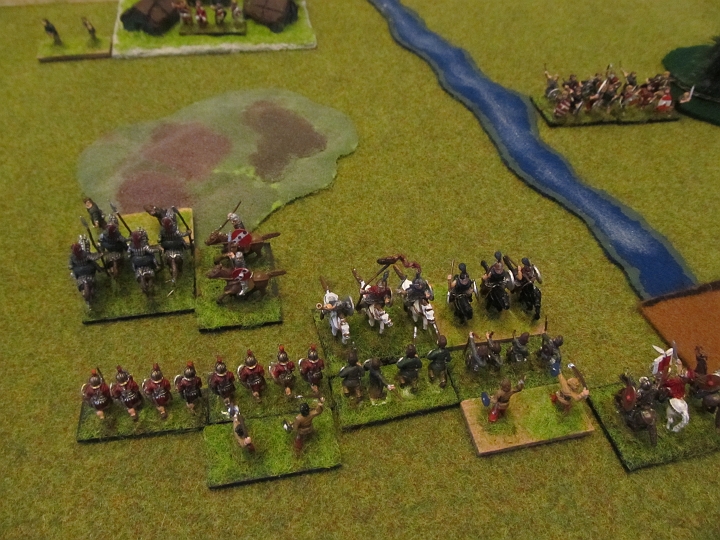 IMG_5190.JPG - ..und erhält nun Unterstützung durch die LR, während die gotischen Ritter um General Alarich wieder nach vor gehen.