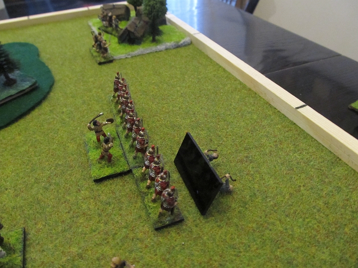 IMG_5280.JPG - Die Plänkler fallen. 4:3 für Rom