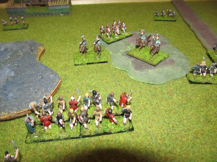 IMG_5458.JPG - Während der Hügel von der römischen leichten Reiterei besetzt wird,