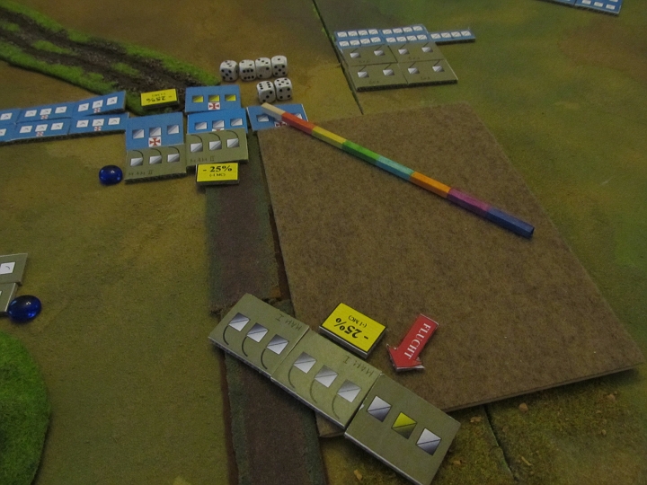 IMG_6257.JPG - Nachdem die Flucht innerhalb von 6BE weitergeht, können die I. Mameluken weiterhin nicht gesammelt werden und flüchten weiter.