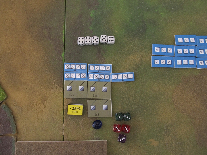IMG_6269.JPG - Den Beduinen ergeht es im Nahkampf ebenfalls nicht gut. Moral um eine Stufe gefallen und eine Base weg - -25%!