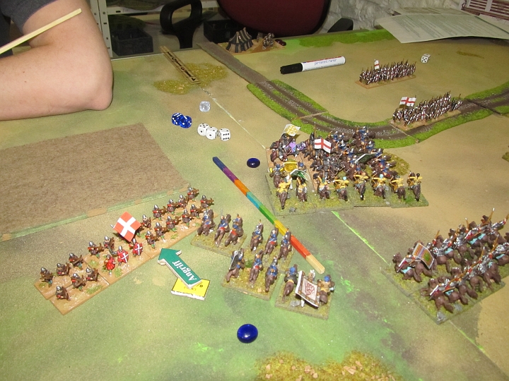 IMG_6763.JPG - ..denn es zerbröselt eine BG Ritter in der Mitte, sogar der König von Jerusalem gerät in Gefahr!