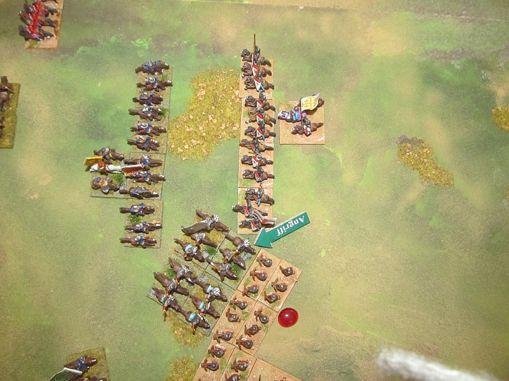 IMG_6826.JPG - Gegenangriff der Ritter. Bös. Das ist ein regulärer Flankenangriff.