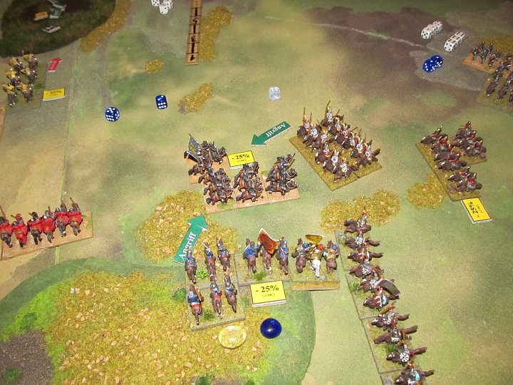 IMG_8079.JPG - Und angriff der Mameluken und der Lanzen. Das wird ernst für die Ghilmanen, die ja schon eine Base im FK verloren hatten.