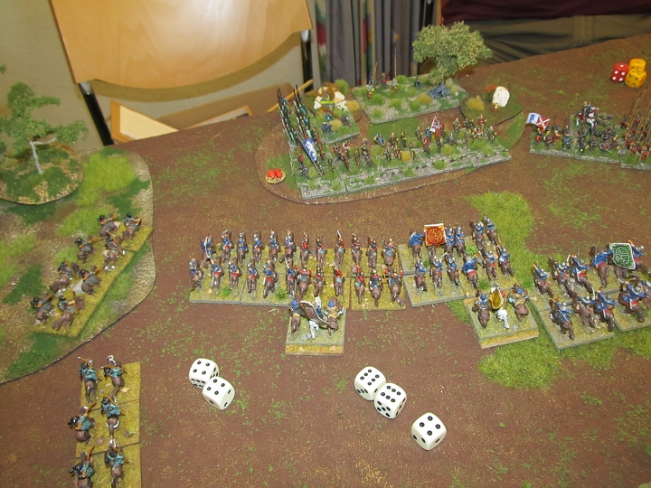 IMG_8563.JPG - Und nochmal um eine runter. Die Elite trifft gut mit reroll auf 2. Sven hingegen hat Würfelpech und trifft nicht.