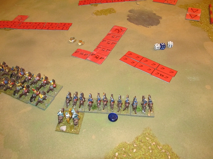 IMG_8907.JPG - Die ersten Moraltests werden verloren, die persische Gardekavallerie verliert eine ihrer zwei Basen und geht auf autobreak.