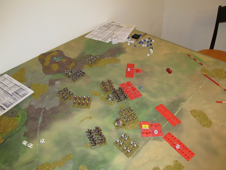 IMG_8914.JPG - Die Kamele greifen an, und werden von den lombardischen Lanzen abgefangen.