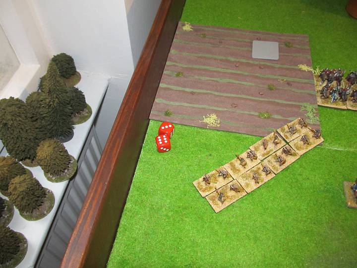 IMG_9529.JPG - 9: Der Flankenmarsch mit FC kommt an! Zwei BGs Javelins stehen da.