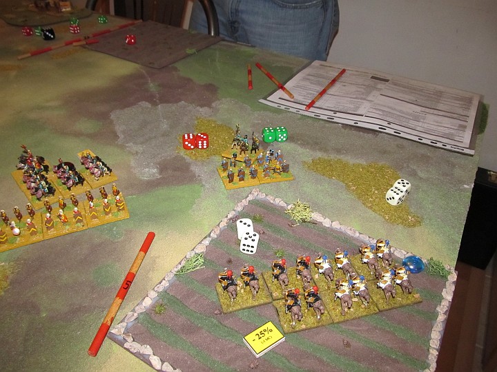 IMG_9829.JPG - Zwei hunnische BGs hatten zuvor die perischen Marines angegriffen. Nach einem bösem Erwachen, brechen sie in der JAP ab.