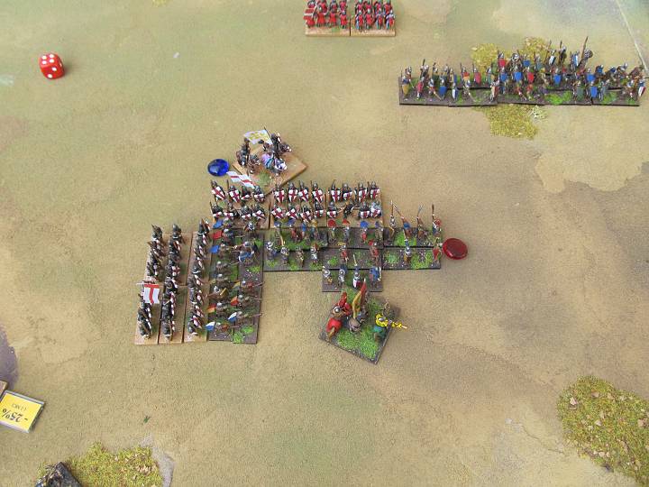 IMG_0776.JPG - Im Impact werden die Speere noch fragmented. In der Manöverphase wird eine Überlappung auf der Seite als passiver Spieler ausgeglichen. Schaut aber trotzdem nicht gut aus.