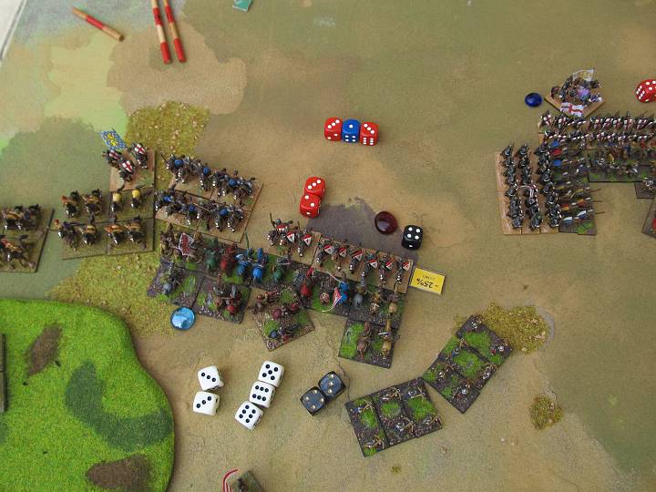 IMG_0778.JPG - Hier der Sieg der Ungarn. 3:1 Treffer, drop und DR auf 1 bei den Kreuzfahrern. Armybreak. die Ungarn gewinnen heute mit viel Würfelglück....