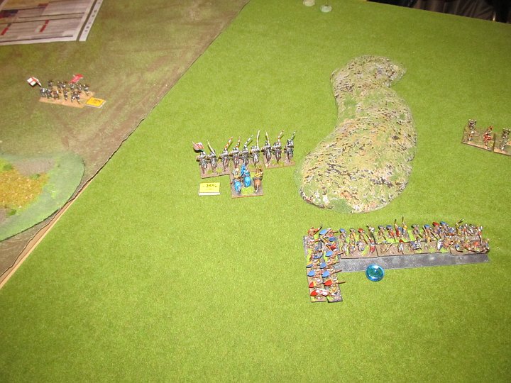IMG_4532.JPG - A little bit later the same happened with the second knights. (Spears were turned 90°, but I did not turn all minis)