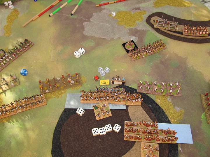 IMG_6531.JPG - ..wird die höher stehende 8er BG erreicht. Nach der Melee sind sie dann bereits fragmented und zwei Basen sind weg.