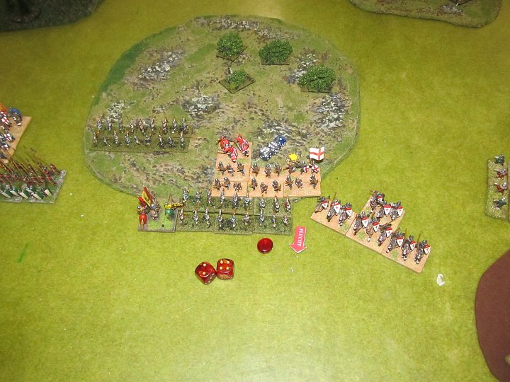 IMG_6728.JPG - Für die Longbows, die ereut auf die 5 zweimal getroffen werden(!!) ist es nun vorbei- von popeligen Crossbows mal eben so in die Flucht geschossen, und selber nix getroffen.