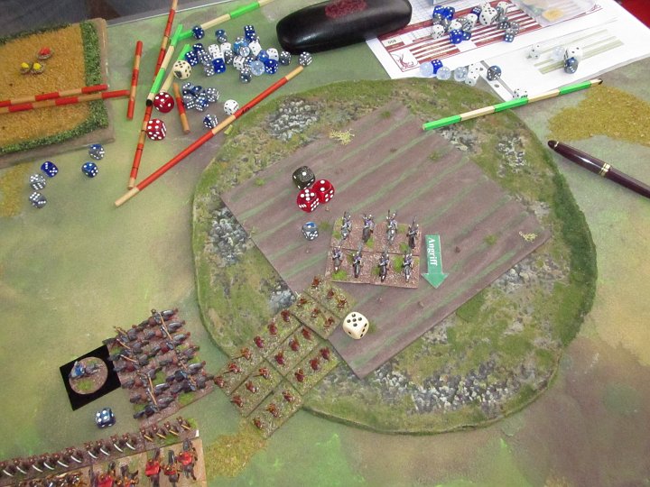 IMG_7089.JPG - Sieg der Speere! 1:0- drop und Basenverlust der LH! Es rächt sich, dass die römische Cv nur zugesehen hat.
