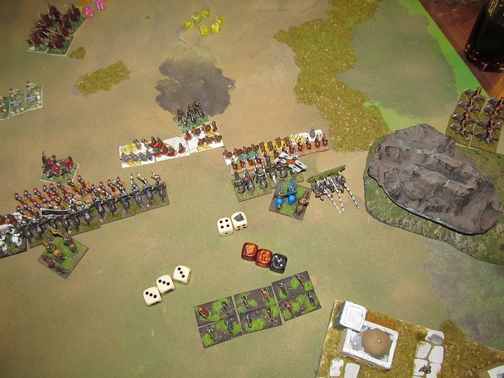 IMG_7967.JPG - Noch dazu verliert die BG in der Melee eine weitere Base und ist auf 50% reduziert!