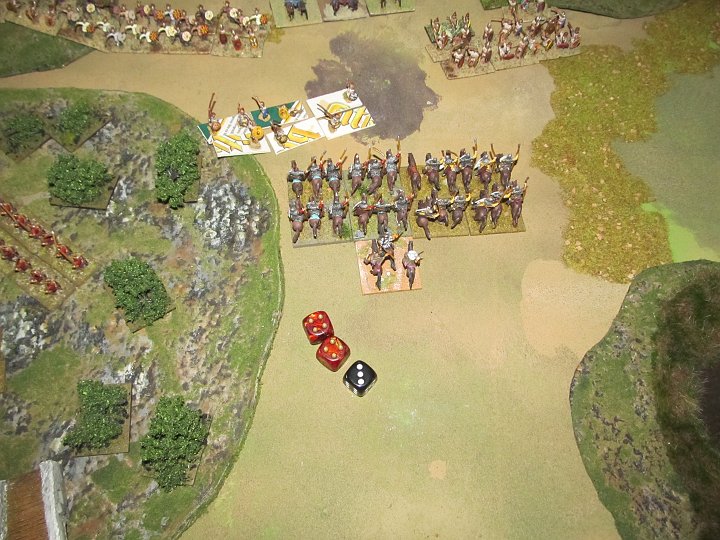 IMG_8265.JPG - Die Lanzen wurden 3x getroffen, halten aber, Dank superior, mit reroll stand.