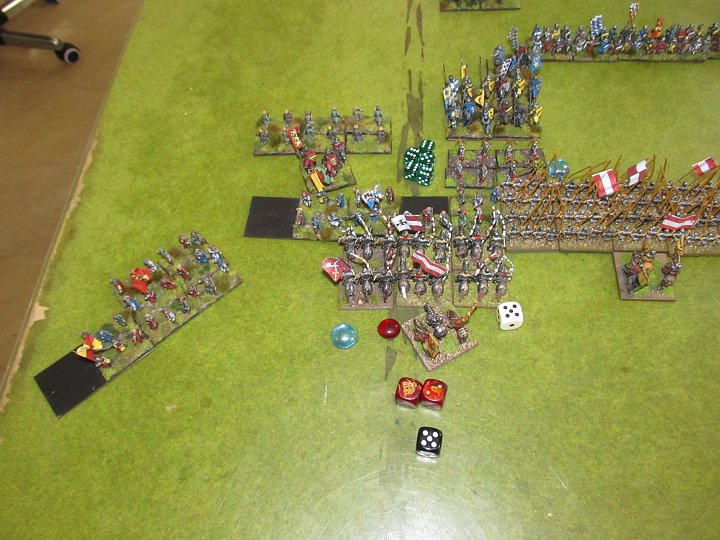 IMG_8799.JPG - Nein. Nach impact und Melee sind die Ritter fragmented und verlieren eine Base! Sie brechen ab.
