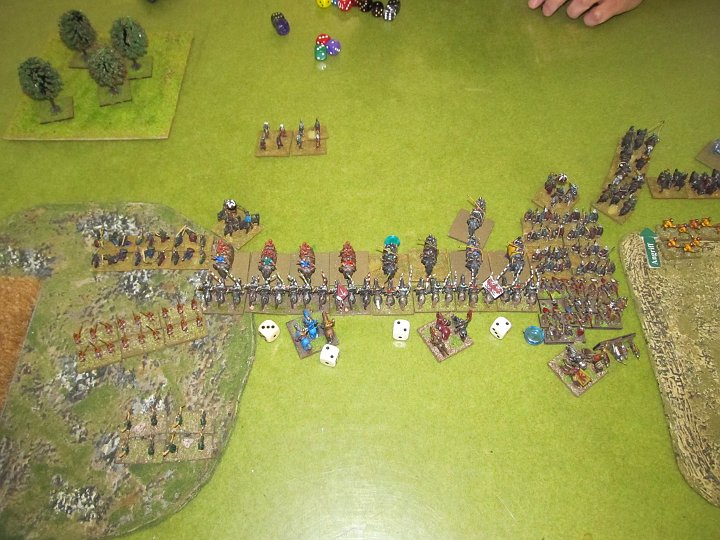 IMG_0385.JPG - Und dann das: eine wahre Trefferorgie auf die 5! Nicht weniger als 12 Treffer mit 16 Würfel auf die 5(!) Ok, supi mit General, aber trotzdem deutlich über Schnitt!