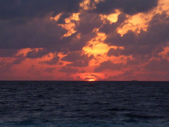 P1060575.JPG - Und schwupps, ist die Sonne naß geworden, und schon wars dunkel.