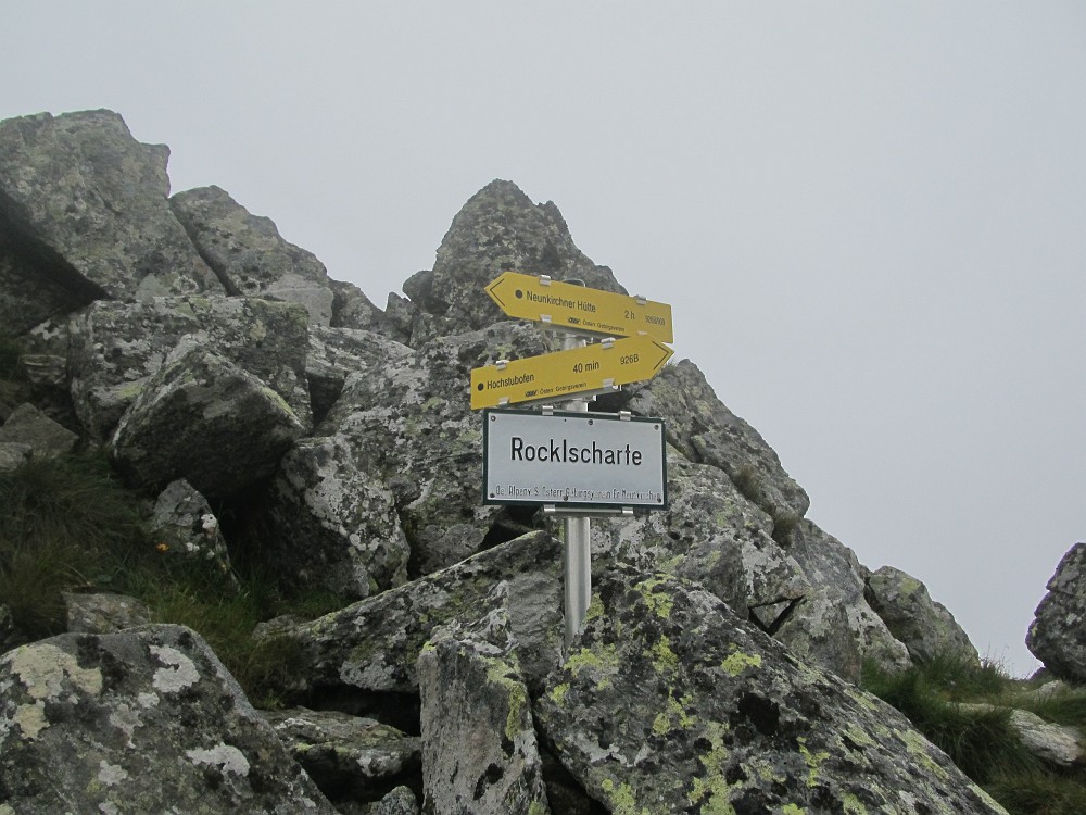 IMG_2784.jpg - Auf der Rocklscharte. Hm noch 40 min,                               