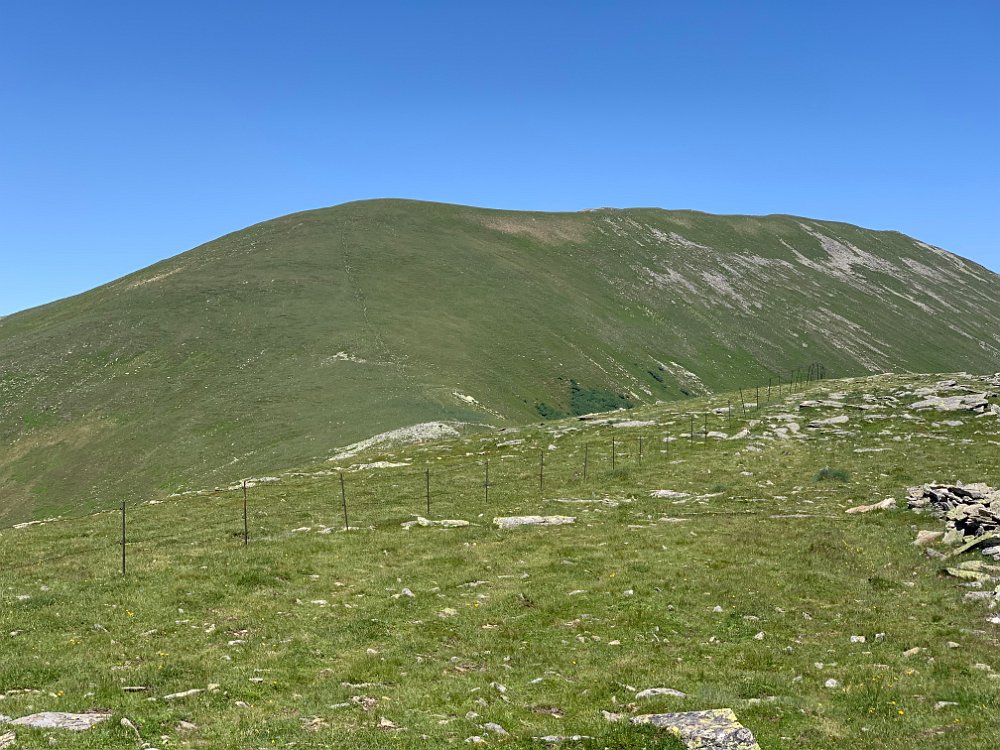 IMG_2671.jpg - Am Hofalmkogel (2040m) Der Aufstieg auf den Ameringkogel ist nochmal fodernd, das ist mir bekannt. Zum Glück geht, wie erwartet, ein stärkerer Wind, die Hitze ist somit erträglich.